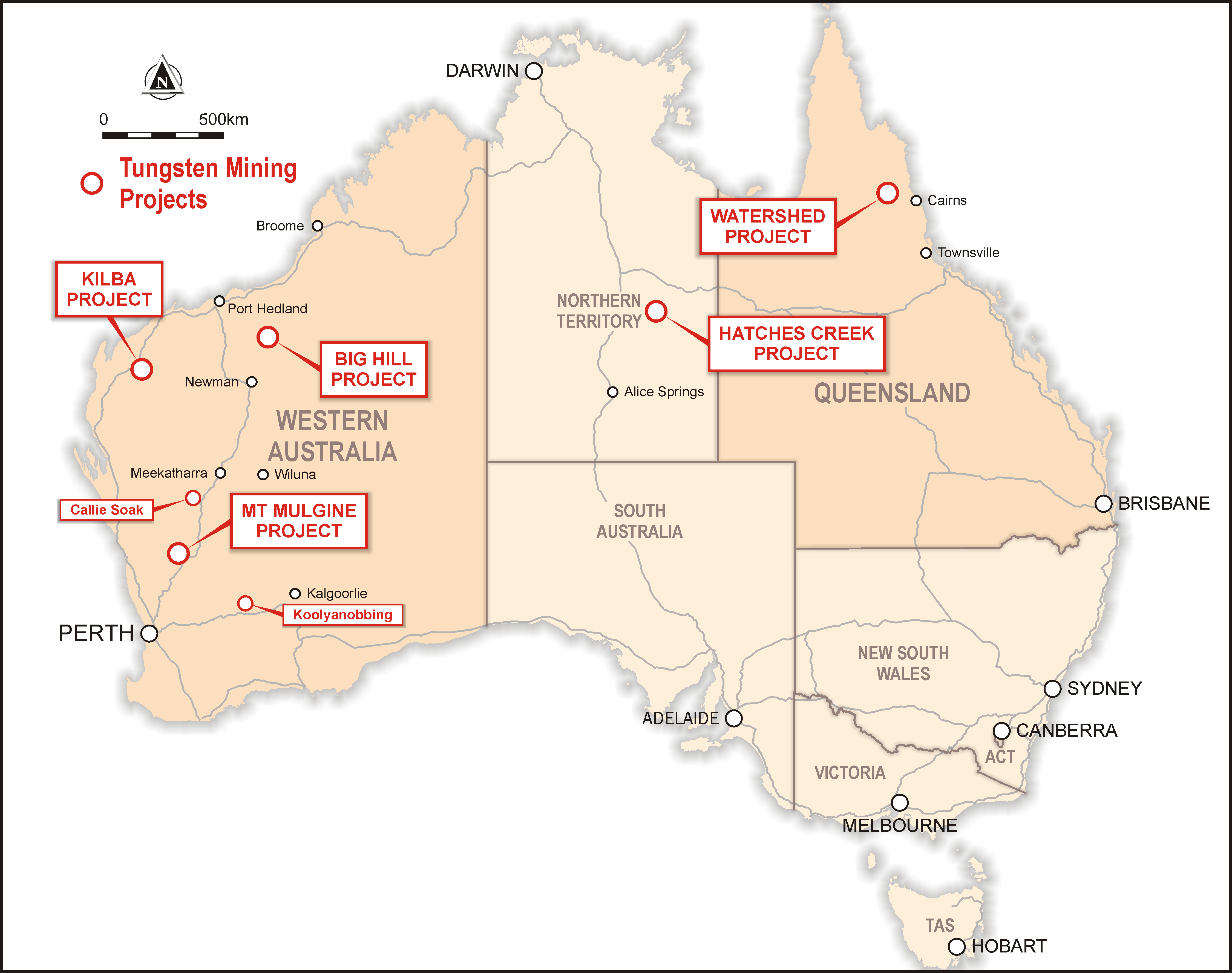 Projects Overview Tungsten Mining